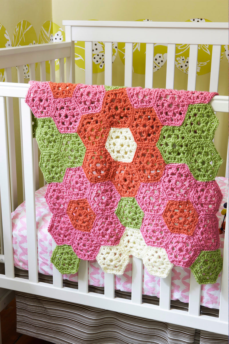 Bright Flower Throw Pattern (Crochet)