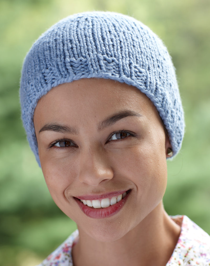 Serene Blue Hat Pattern (Knit)