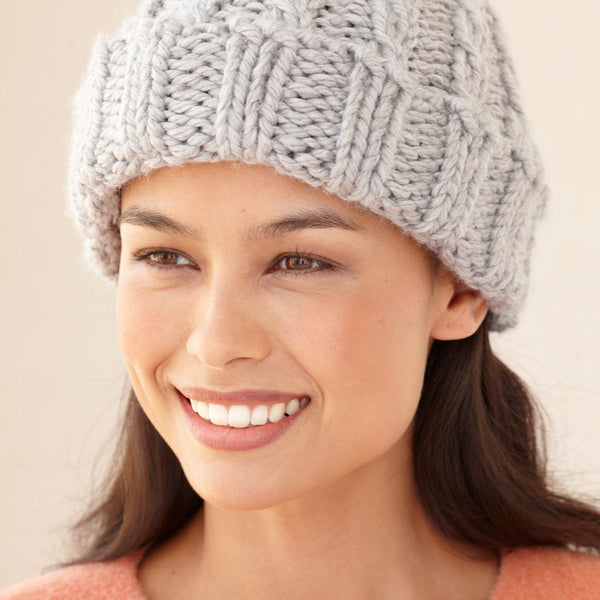 Loom Knit Cable Hat And Wristers - Version 1 – Lion Brand Yarn
