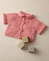 Simple Raglan Baby Jacket Pattern (Crochet) thumbnail