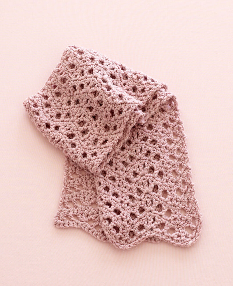Modern Lace Scarf (Crochet) - Version 1