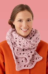 Modern Lace Scarf (Crochet) - Version 1 thumbnail