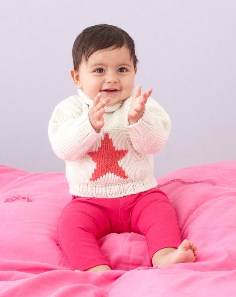 Star Baby Sweater Pattern (Knit)