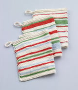 Knit Striped Dishcloths - Version 1 thumbnail