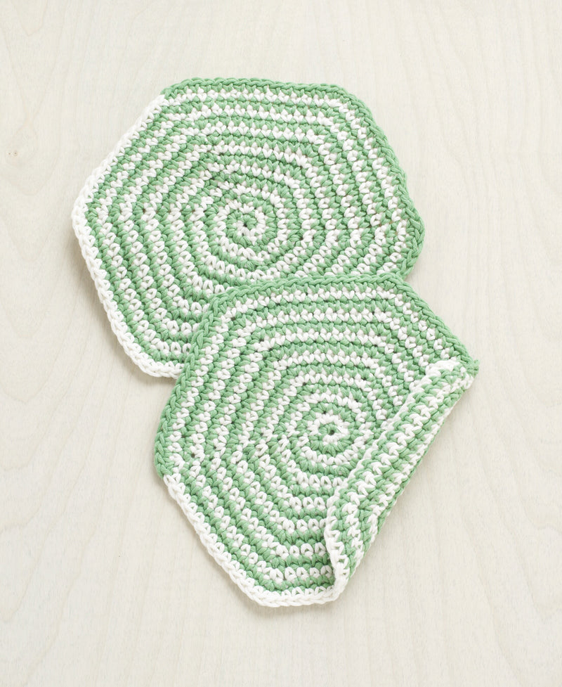 Crochet Two Color Dishcloth