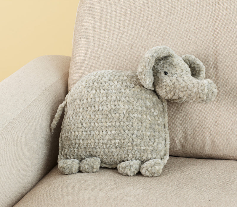 Ellie The Elephant Pillow Pattern (Crochet)