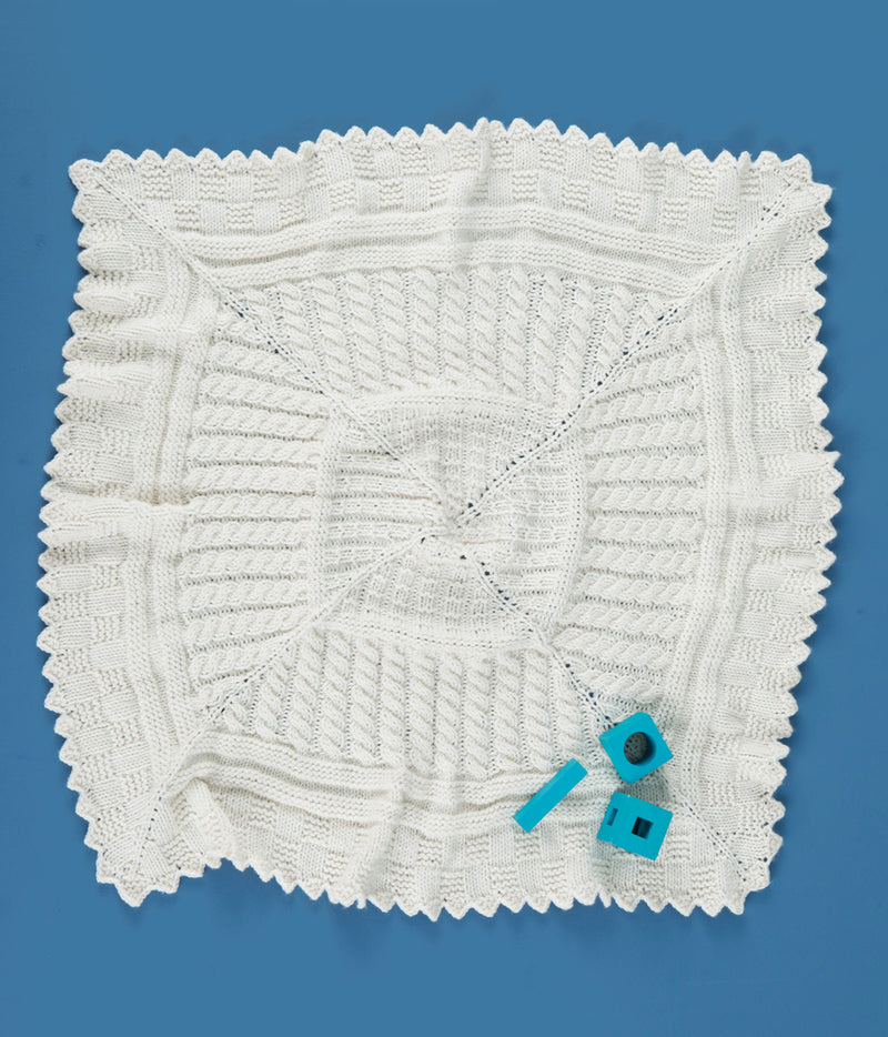 Aran Sampler Blanket Pattern (Knit)
