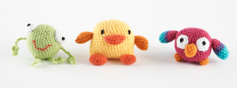 Mini Amigurumi Frog Parrot And Duck Pattern (Crochet)