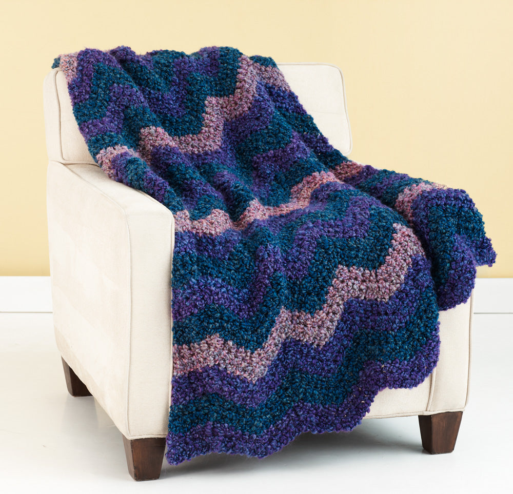 Vintage Ripple Throw Pattern (Crochet) – Lion Brand Yarn