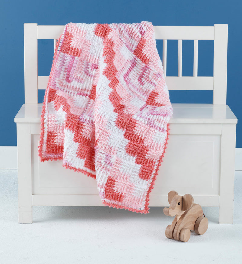 Mitered Crochet Baby Blanket Pattern