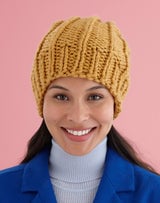 Easy Rib Knit Hat Pattern thumbnail