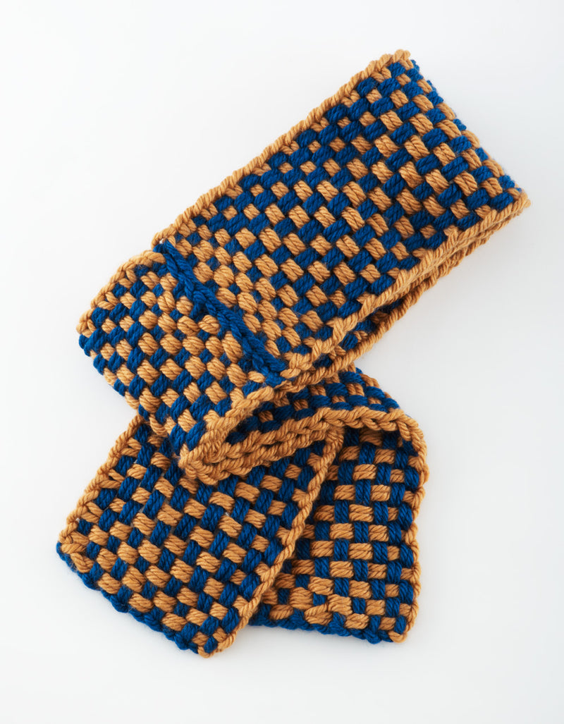 Two Color Loom Woven Scarf (Loom-Weave)