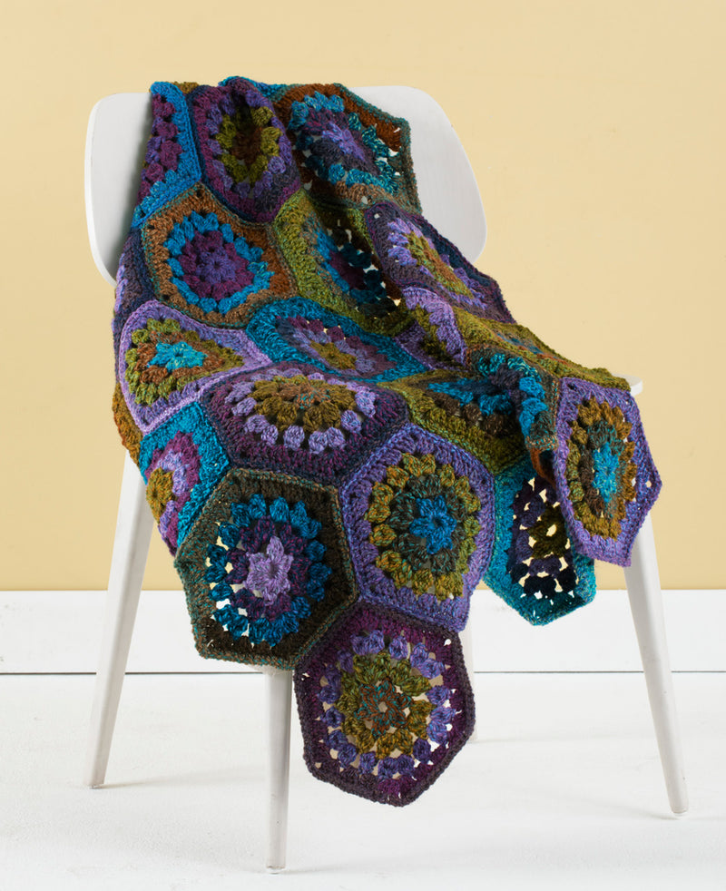 Mod Hex Afghan (Crochet)