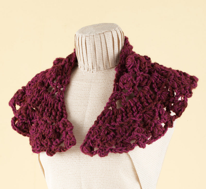 Two Color Shawlette (Crochet)