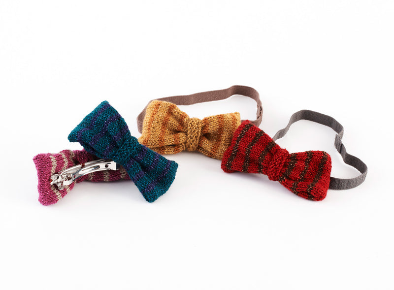 Bows For Headbands And Barrettes Pattern (Knit)