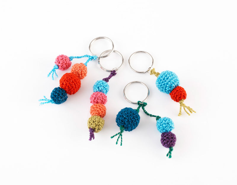 Key Ring Bobbles Pattern (Crochet)