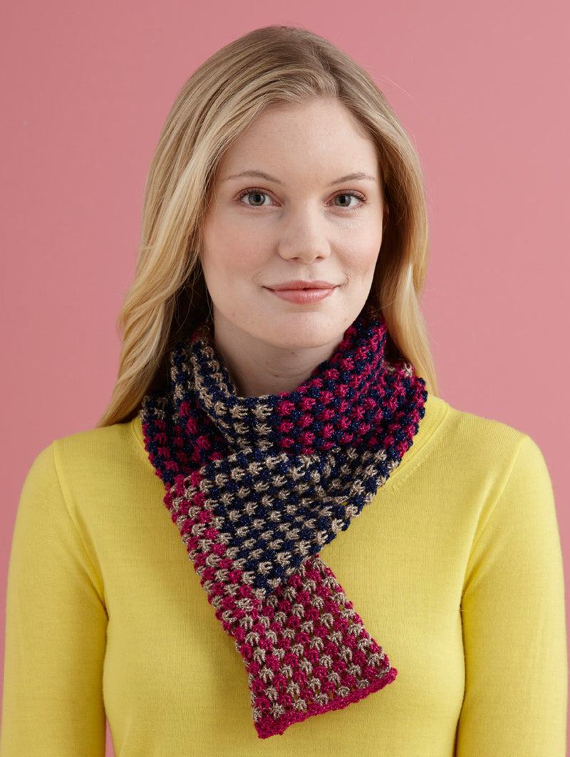 Three Color Scarf Pattern (Knit) - Version 2