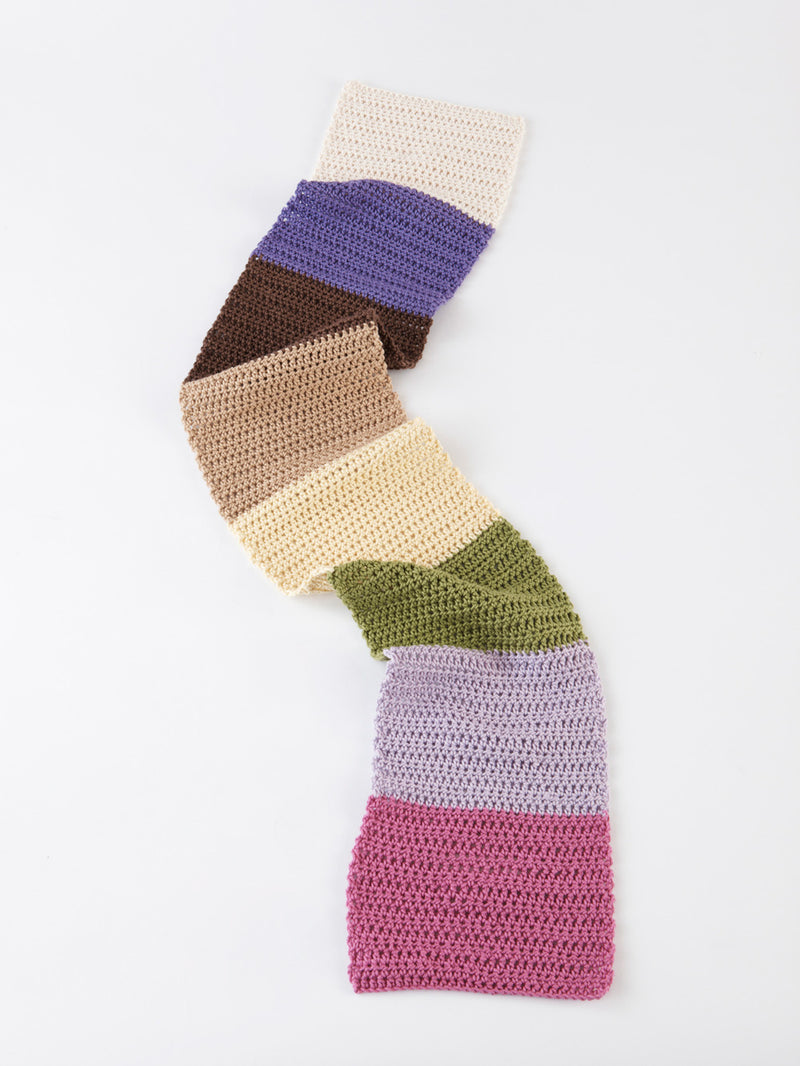 Color Block Scarf (Crochet) - Version 1