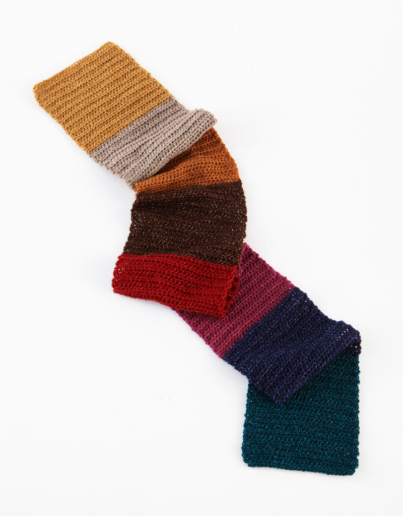 Color Block Scarf (Crochet) - Version 2