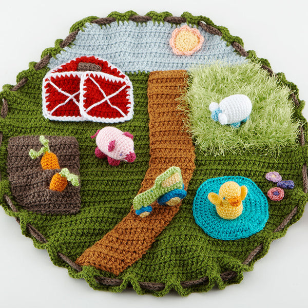 Down on the Farm Playmat Pattern (Crochet) – Lion Brand Yarn