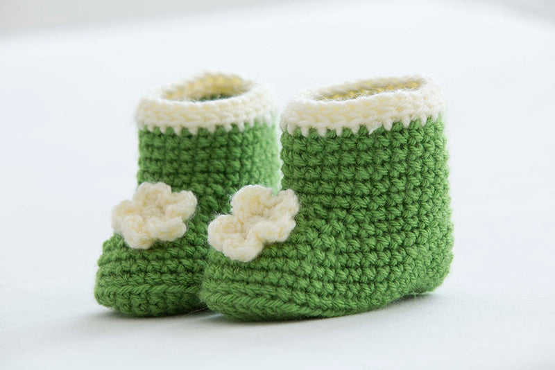 Posy Baby Booties Pattern (Crochet)