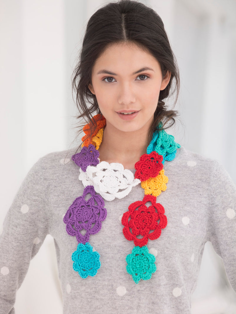 Flower Chain Scarf (Crochet)