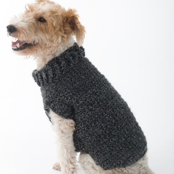 Asta Dog Sweater (Crochet) Version Lion Brand Yarn