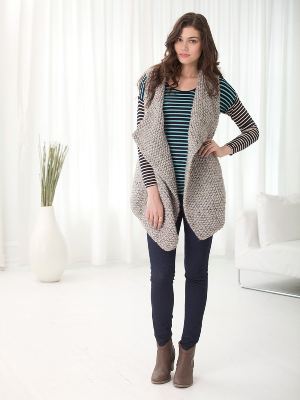 Smart Investment Vest (Knit) - Version 3 – Lion Brand Yarn