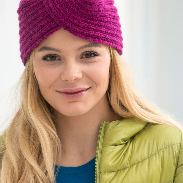 Vintage Glam Turban (Knit) – Lion Brand Yarn display picture 1
