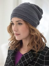 Seed Banded Slouch Hat (Knit) thumbnail
