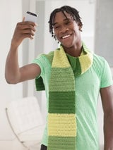 Green Apple Scarf (Crochet) thumbnail
