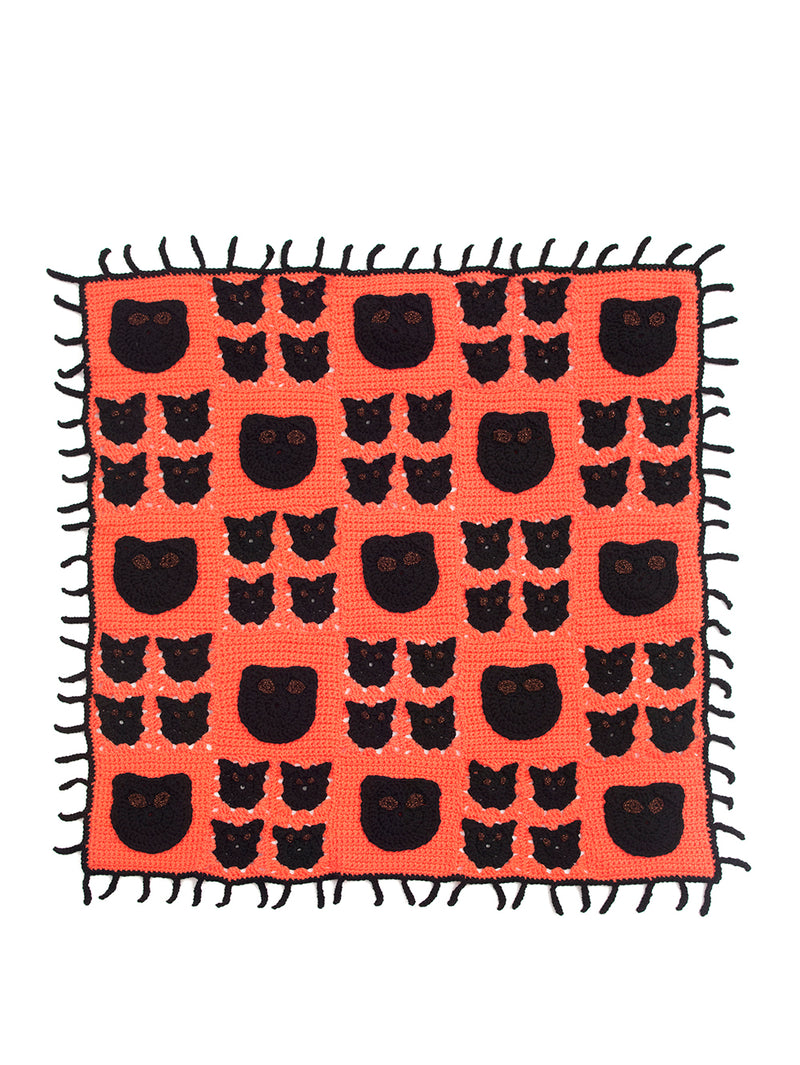 Bats And Cats Afghan (Crochet)