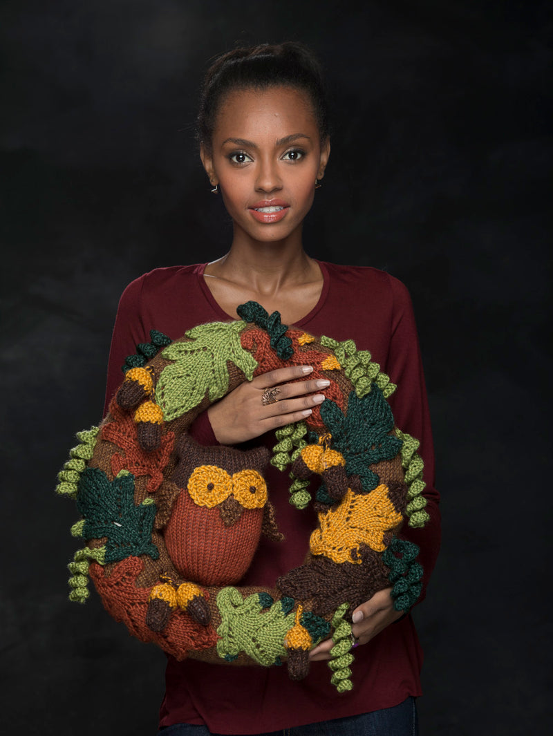 Autumn Leaves Wreath (Knit)