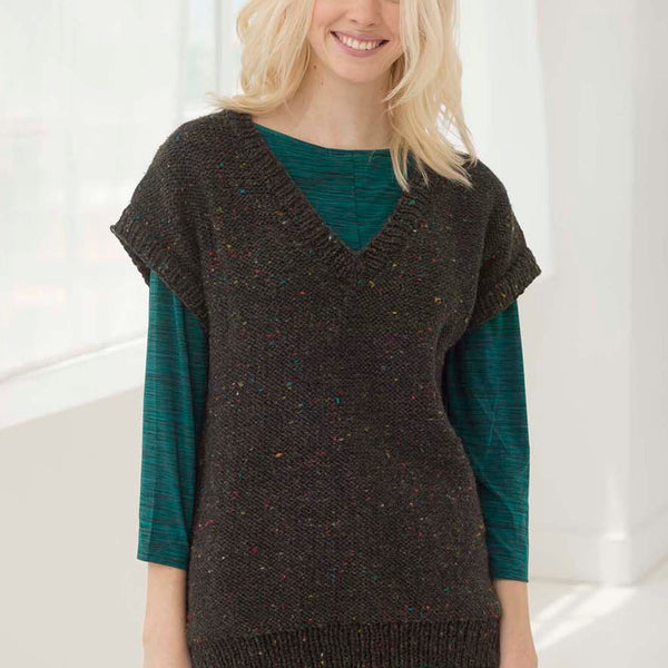 free knitted vest dress Best Dressed (Knit) – Lion Brand Yarn Size:us16-20 US Shipping Plunging Neckline Evening Dress this versatile dress is