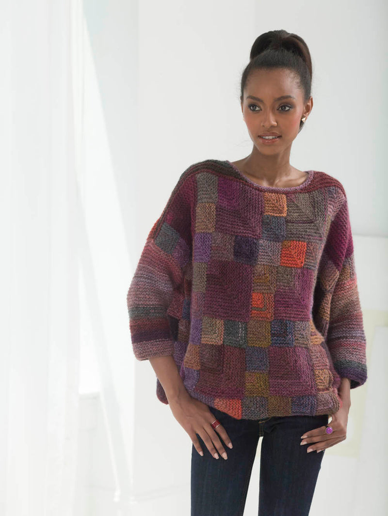 Painterly Mitered Pullover (Knit)