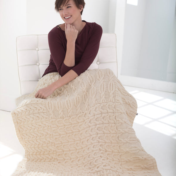Chunky Knit Blanket Pattern: Size 50 Needle - Smiling Colors