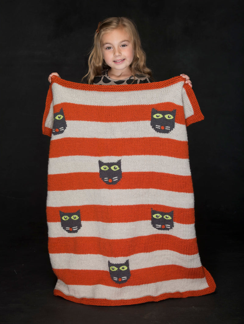 Scaredy Cat Blanket (Knit)
