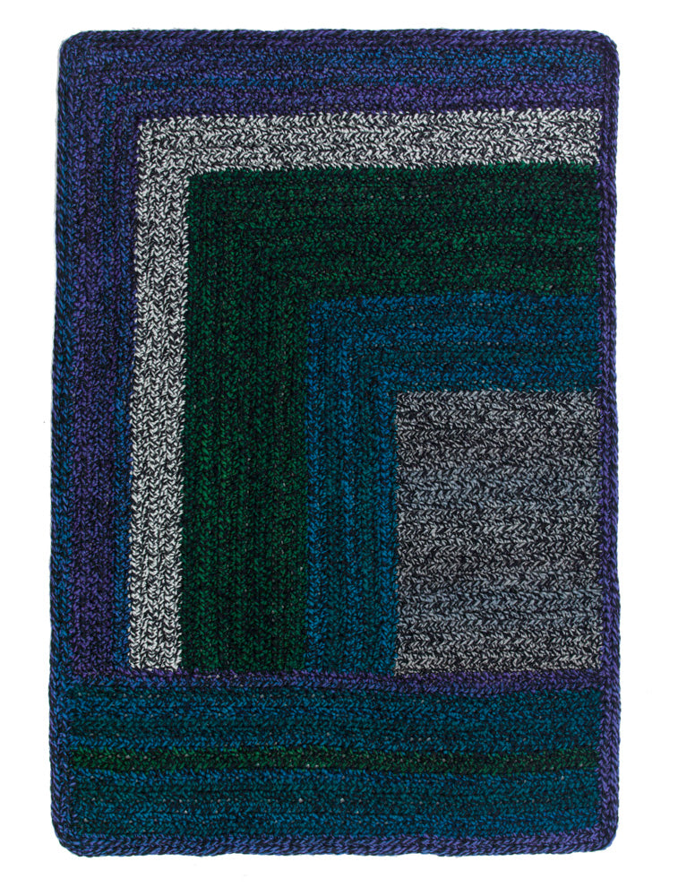 Furrowed Grid Afghan (Crochet)