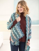 Serene Shells Shawl (Crochet) thumbnail