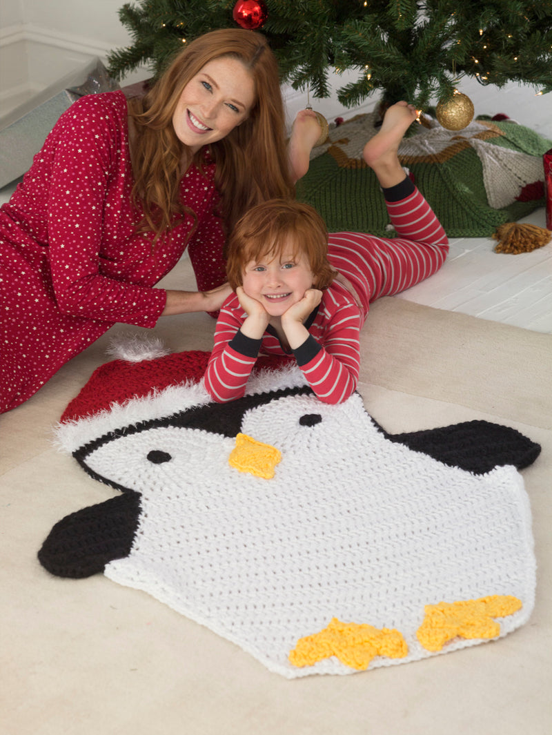 Holiday Penguin Afghan (Crochet)