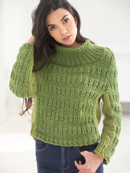 Thick And Thin Pullover (Knit) – Lion Brand Yarn