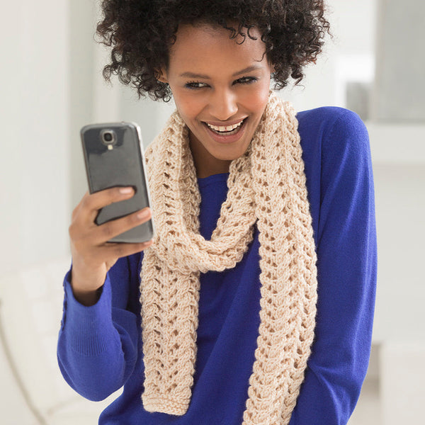 Good Mood #Scarfie (Knit) – Lion Brand Yarn