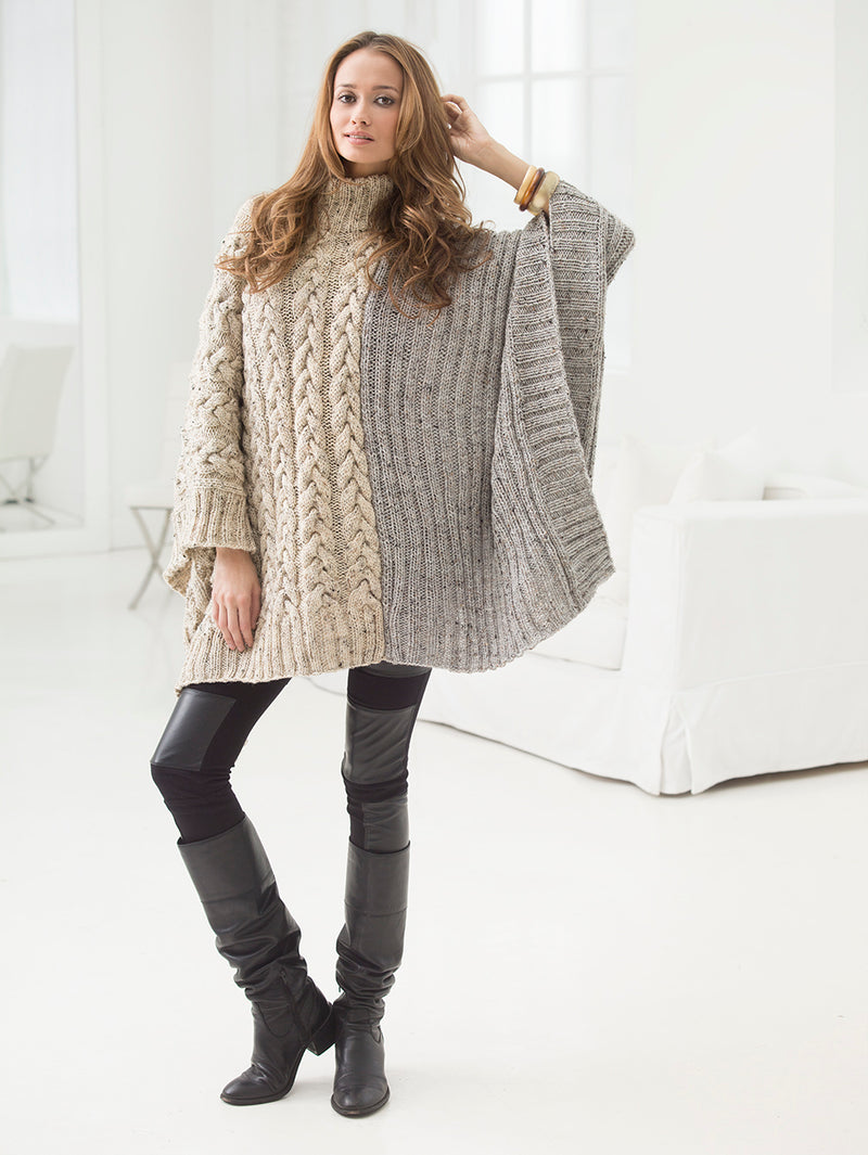 Chatsworth Cable Poncho (Knit)