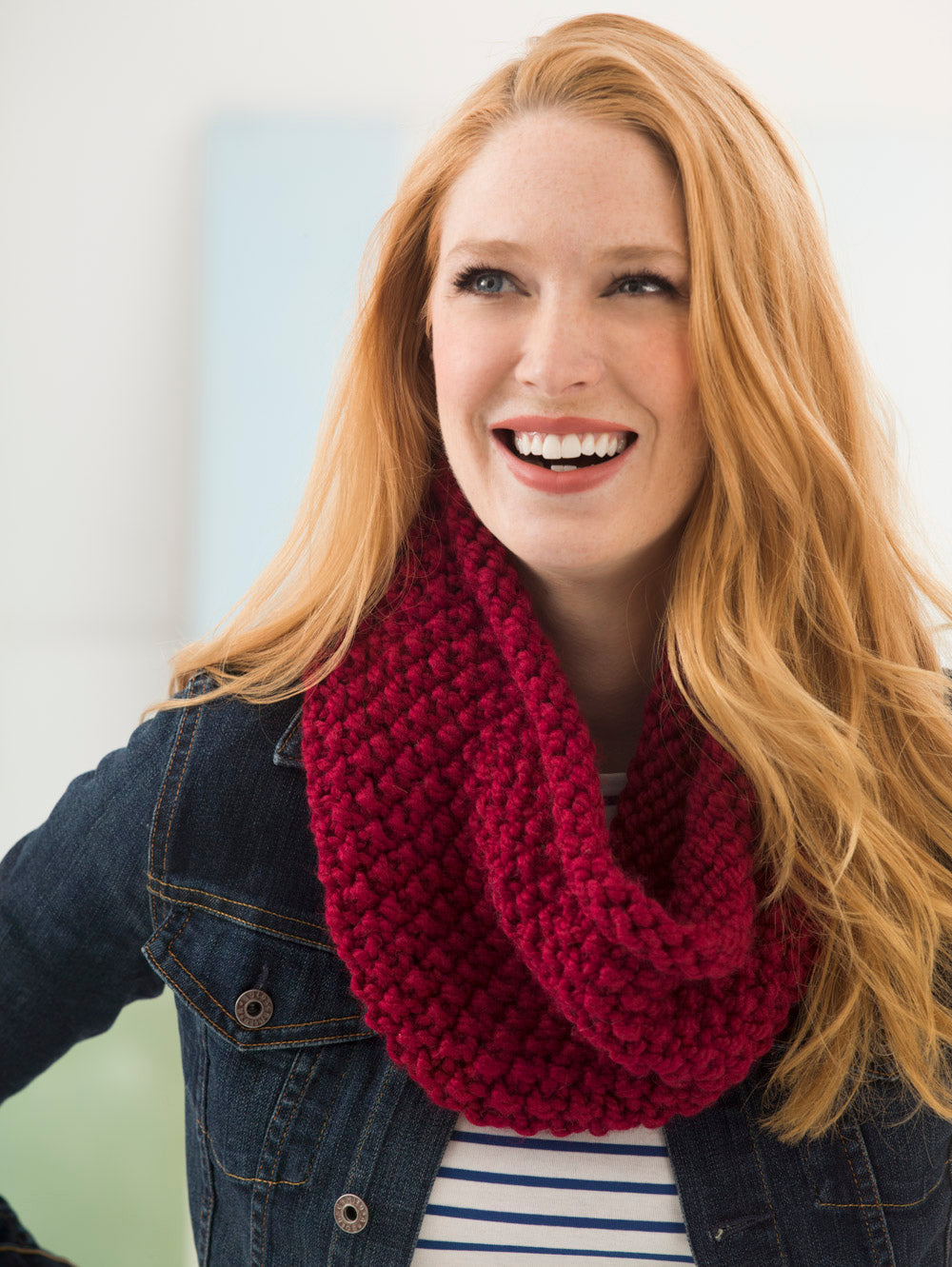 Seed Stitch Free Infinity Scarf Knitting Pattern Infinity Scarf Knitting