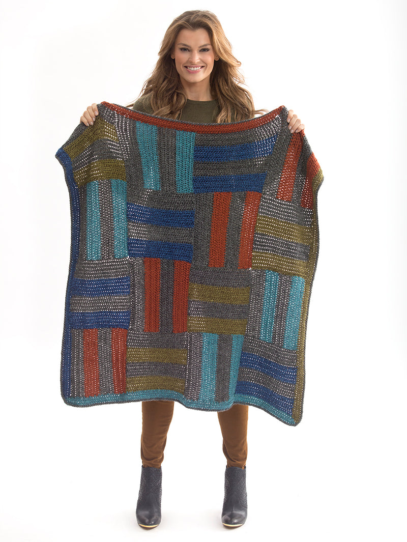 Neck's Best Thing Color Blocks Afghan (Crochet)
