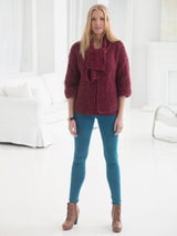 Seed Stitch Cardi With Scarf (Knit) thumbnail