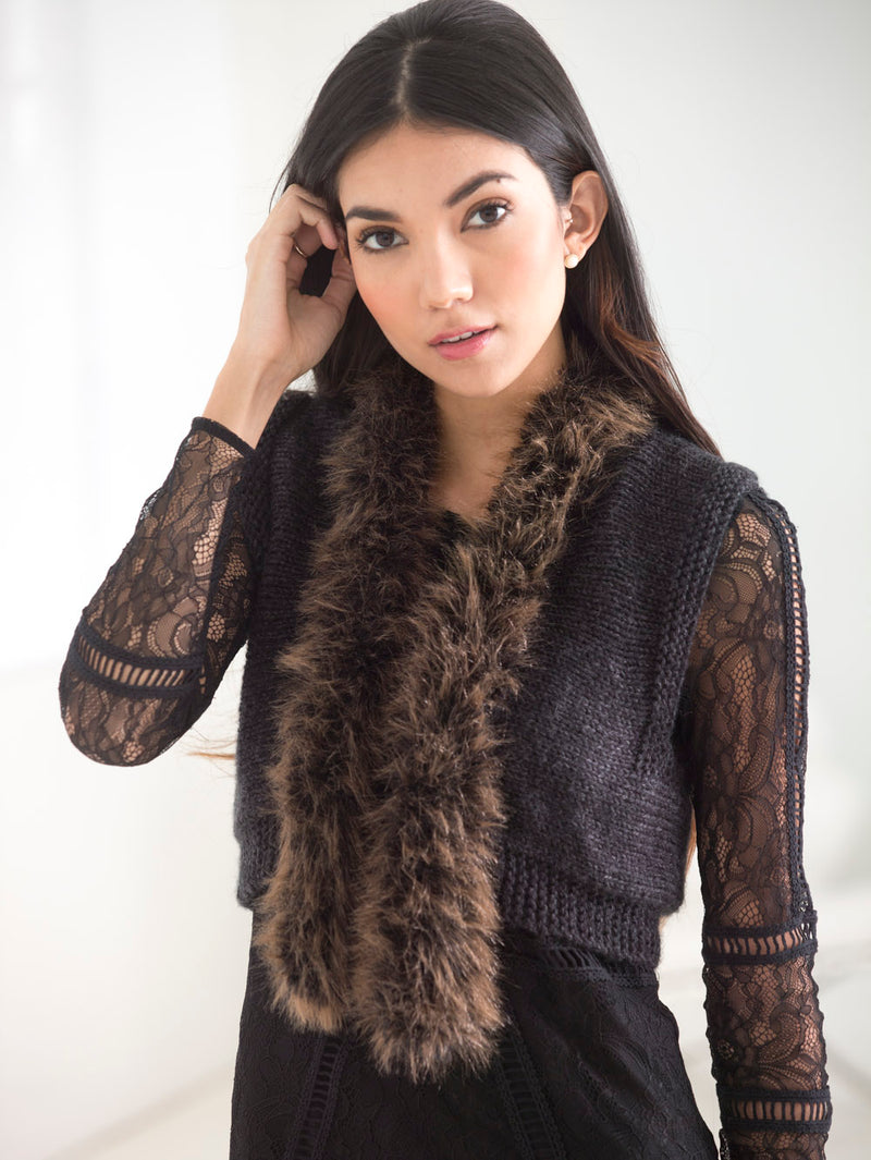 Luxe Cropped Vest (Knit)