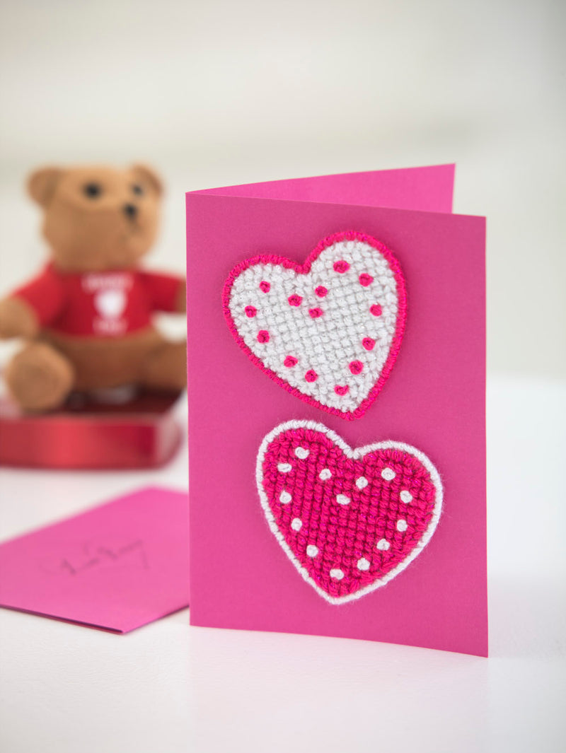 Valentine Hearts Card (Crafts)