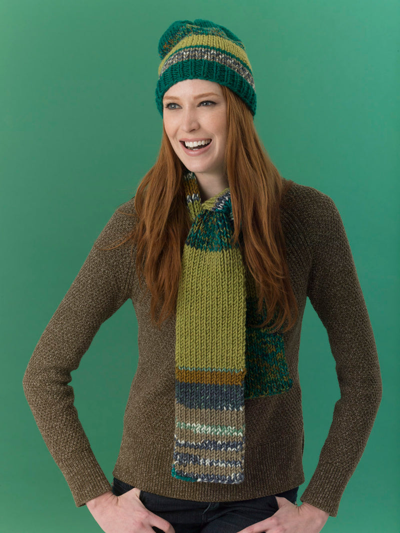 Level 2 - Easy Knit Scarf & Hat - Version 4