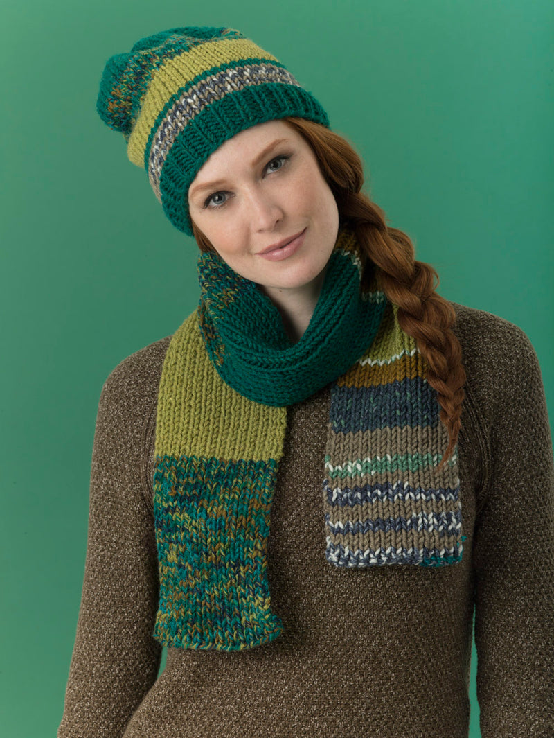 Level 2 - Easy Knit Scarf & Hat - Version 4